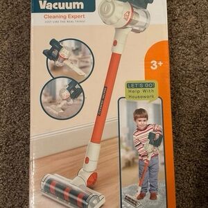Kids Toy Vacuum Cleaner - Red and White